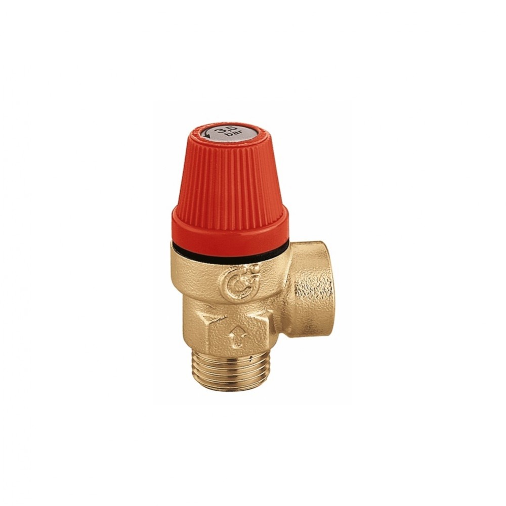 Предпазен клапан CALEFFI 3 BAR, 1/2" М