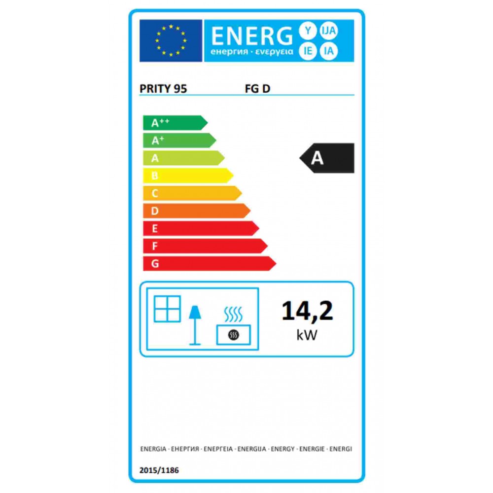 Камина на дърва с фурна Прити FG D, 14.2kW | Сухи камини | Камини на дърва |