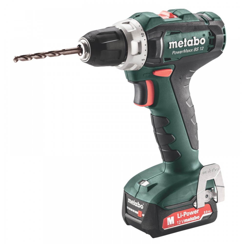 Акумулаторен винтоверт METABO POWERMAXX BS 12, 2x2Ah, 12V, 40Nm