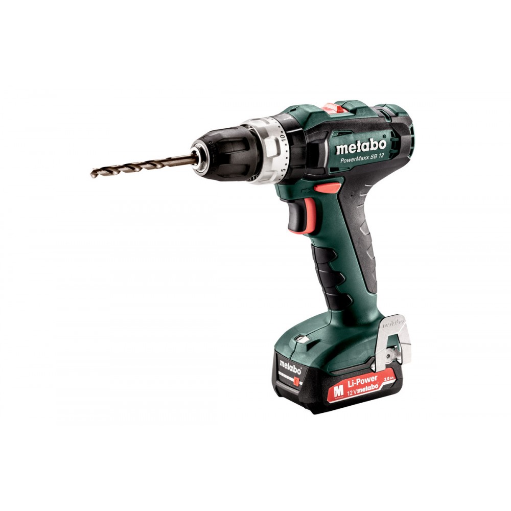 Акумулаторен ударен винтоверт METABO POWERMAXX SB 12, 2x2Ah, 12V, 40Nm