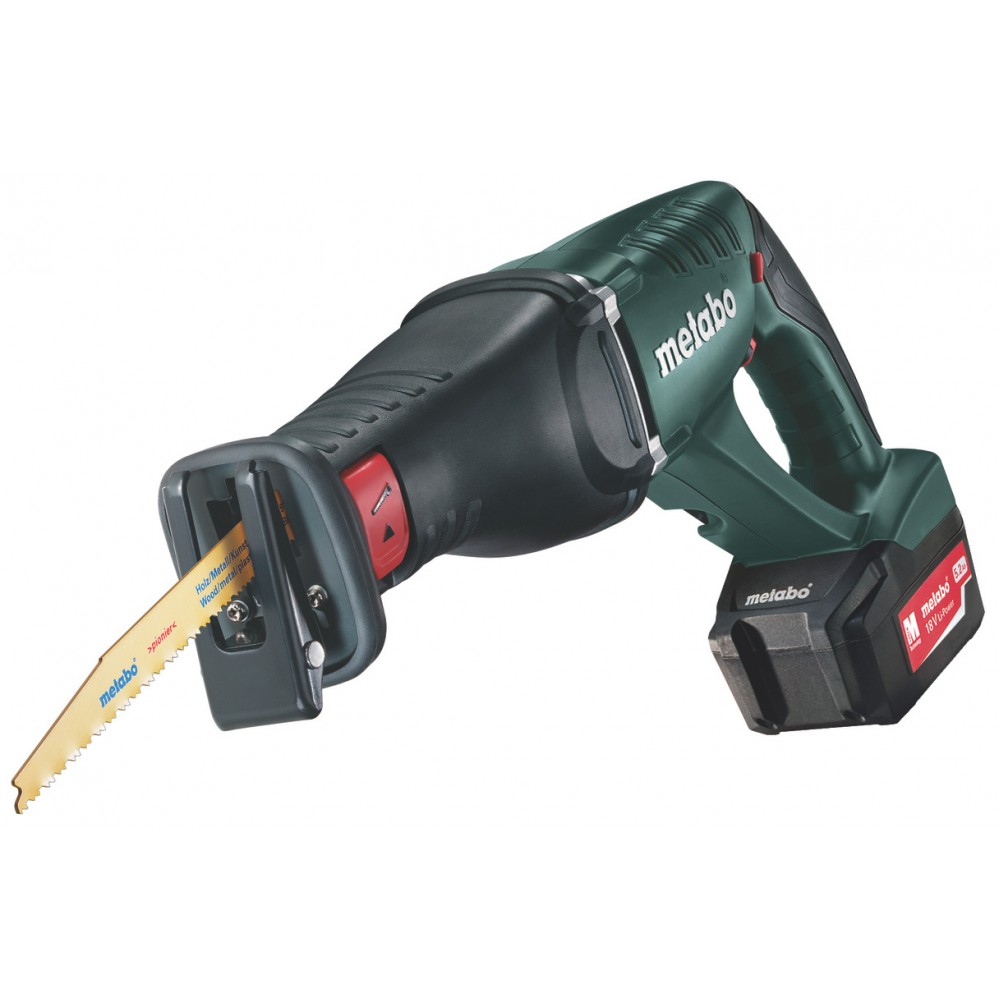 Саблен трион акум. METABO ASE 18 LTX 2x5.2Ah |  |  |