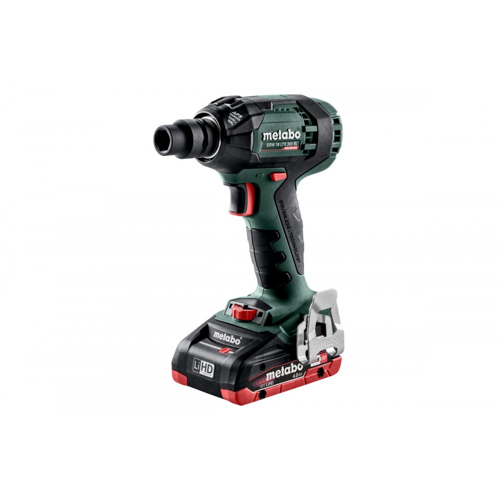 Акумулаторен ударен гайковерт METABO SSW 18 LTX BL, 18 V, 2х4.0 Ah LiHD, 300 Nm, 1/2 " 