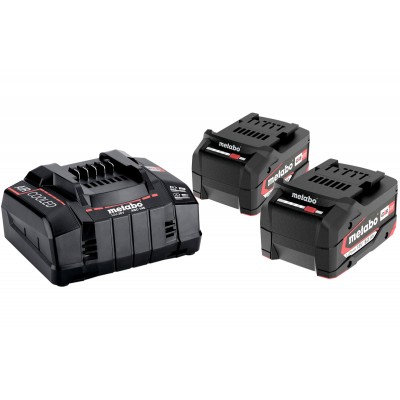 Базов комплект акумулатори батерии Metabo 18V ASC 145 + 2 x 5.2Ah Li-Power - Акумулаторни инструменти