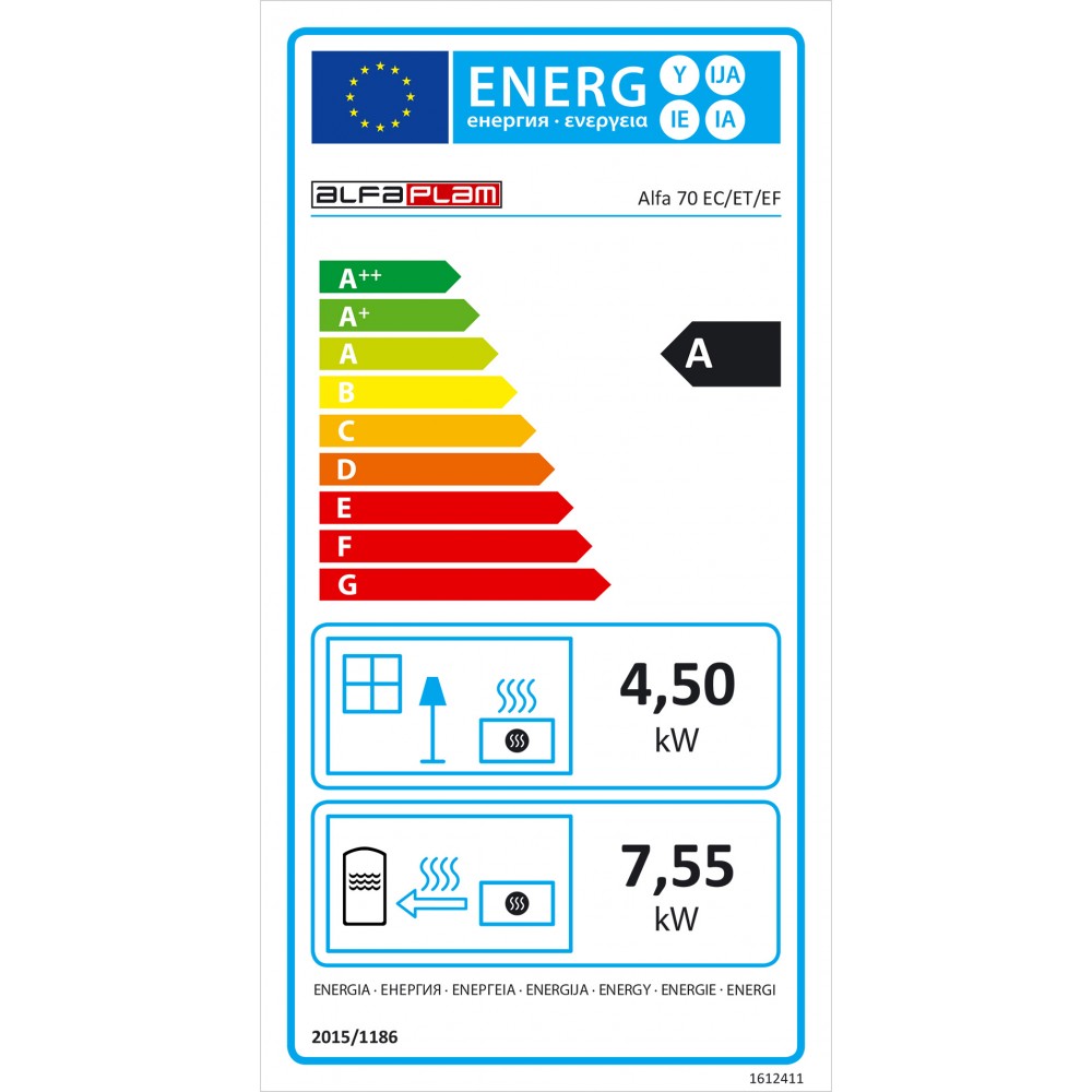 Готварска печка на дърва Alfa Plam Alfa 70 ET, 12.7kW | Готварски печки на дърва |  |