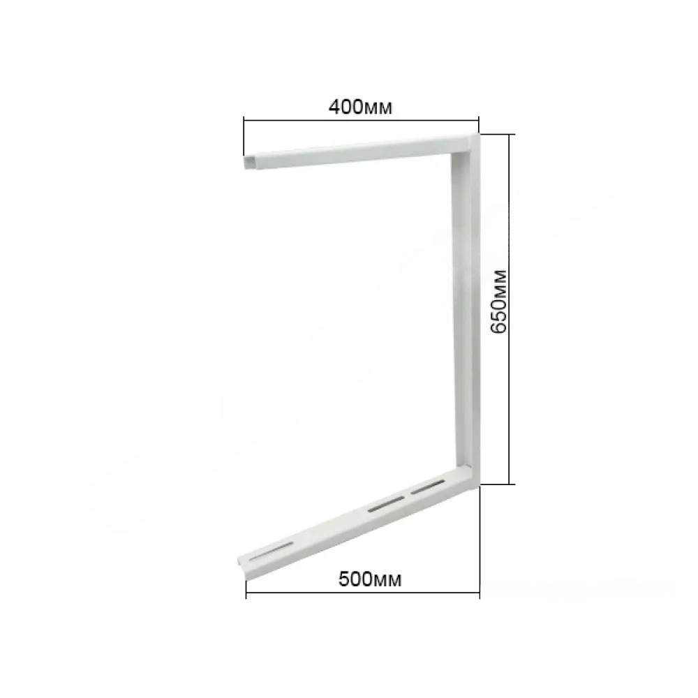 Стойки за климатик 400х650x500х50mm, 2mm таванни бели прахово боядисани |  Климатични стойки | Материали за монтаж на климатици |