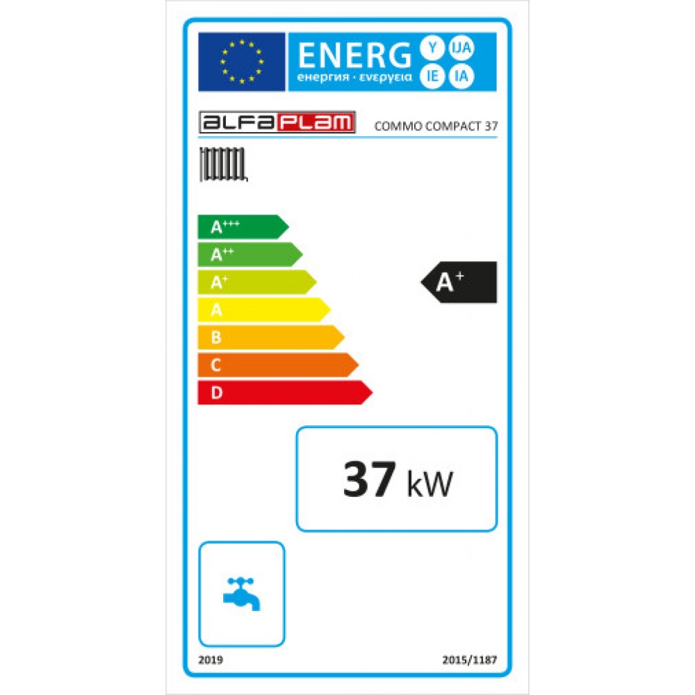 Пелетен котел  Alfa Plam Commo Compact, 37kW | Пелетни котли |  |