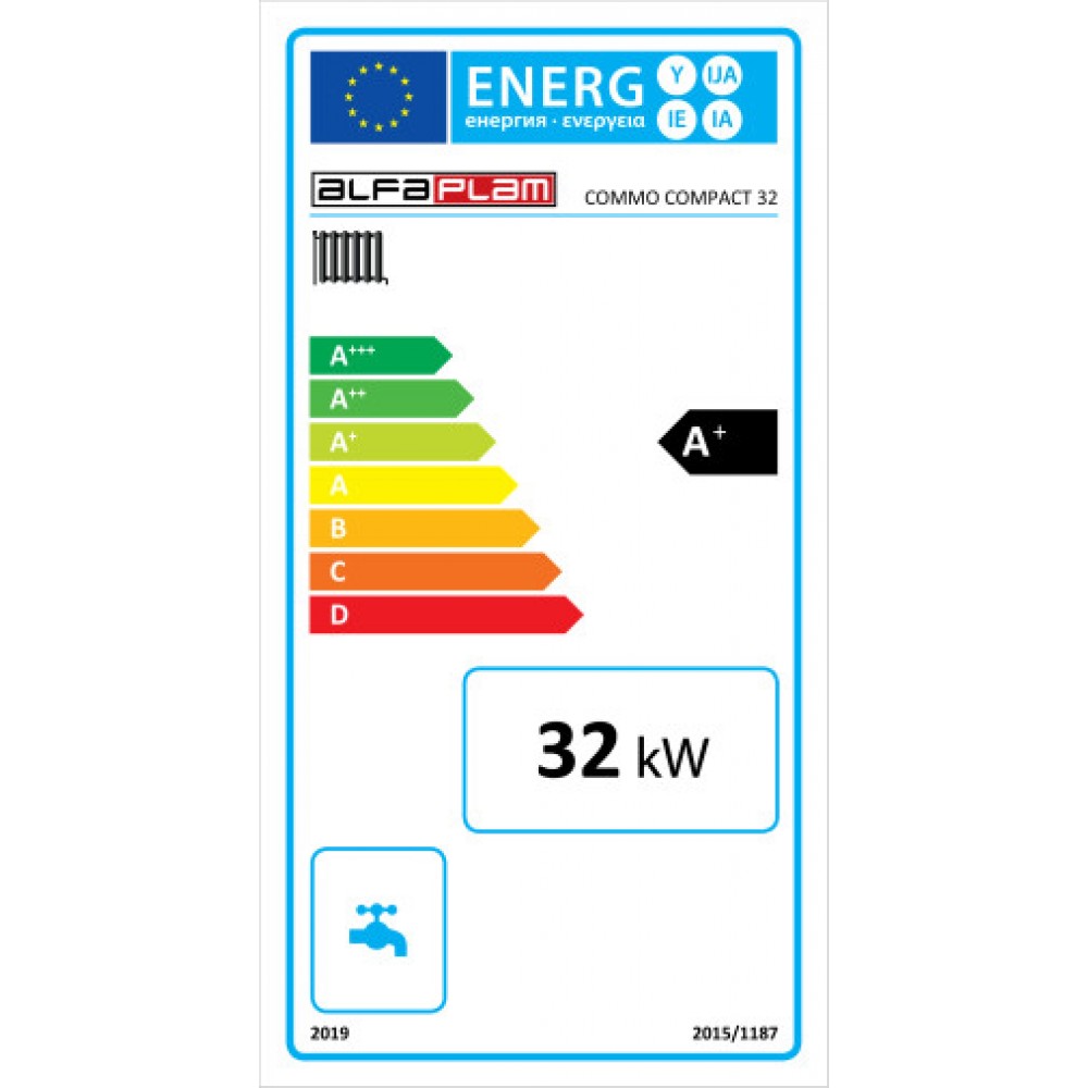 Пелетен котел Alfa Plam Commo Compact, 32kW | Пелетни котли |  |