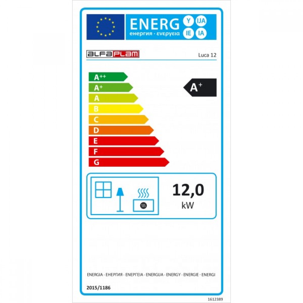 Пелетна камина Alfa Plam Luca, 12kW | Сухи пелетни камини | Пелетни камини |