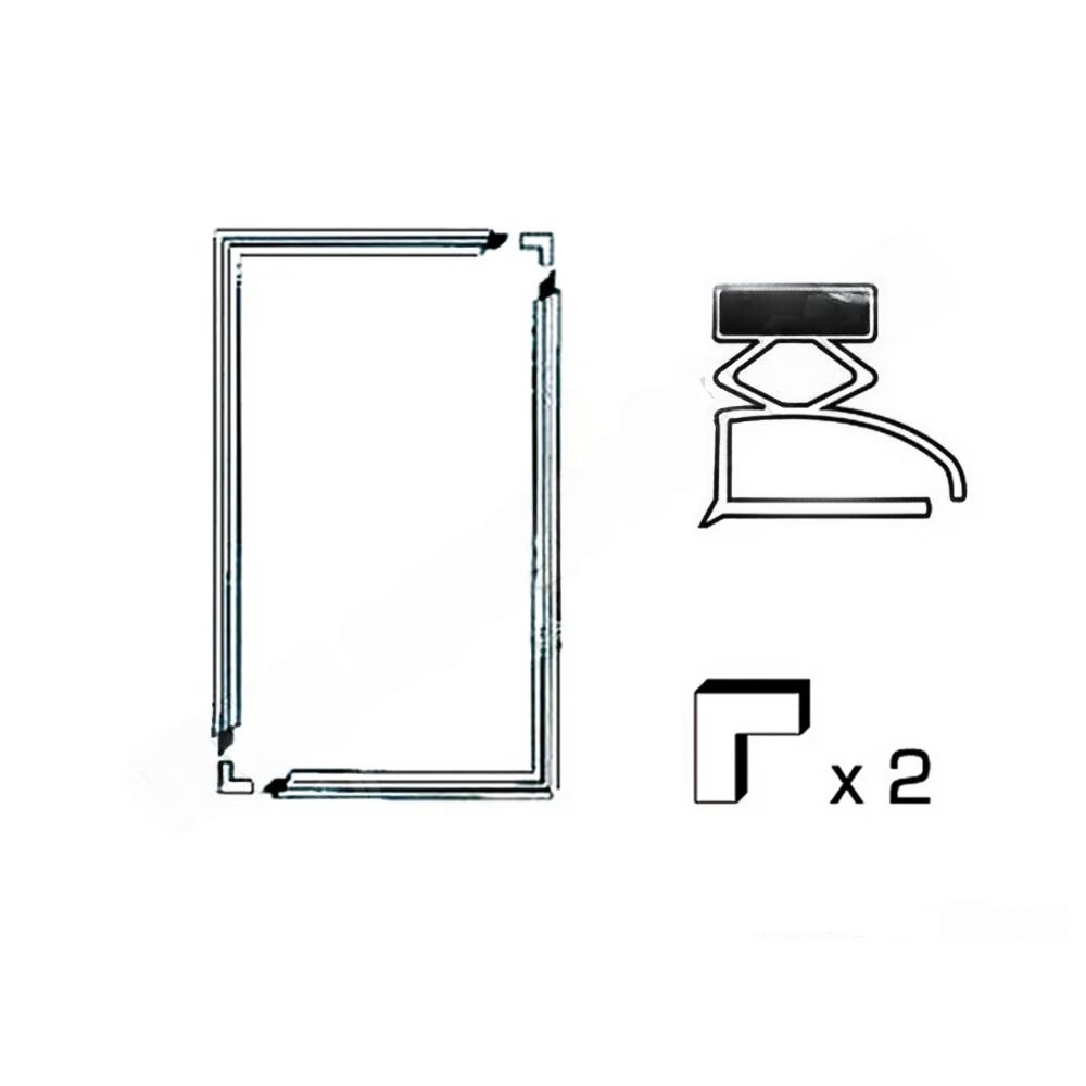 Хладилно уплътнение / хладилен профил с магнит, 2000x1000mm |  Уплътнения за хладилници | Резервни части за хладилници |