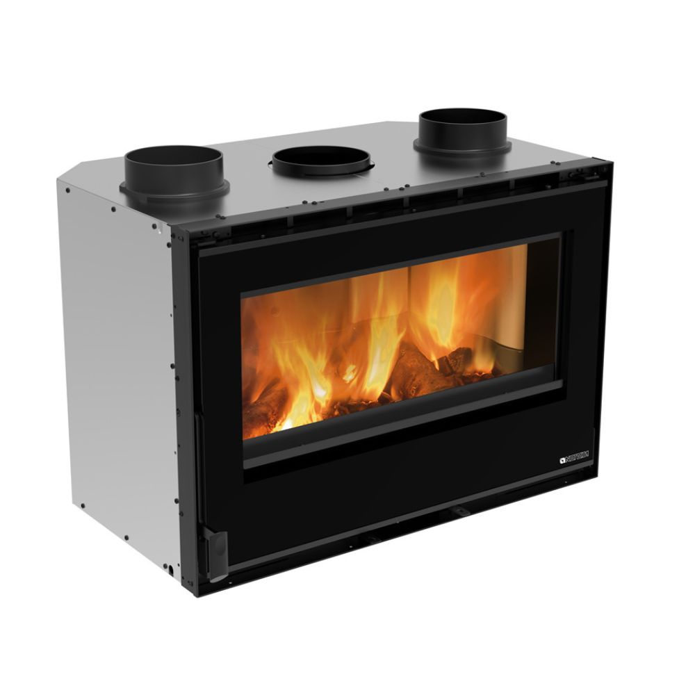 Италианска чугунена камина на дърва за вграждане La Nordica 80 crystal Evo 2.0 ventilato, 7.4kW | Италиански камини и печки на дърва |  |