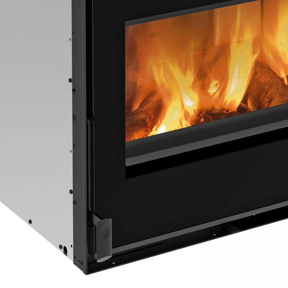 Италианска чугунена камина на дърва за вграждане La Nordica 80 crystal Evo 2.0 ventilato, 7.4kW | Италиански камини и печки на дърва |  |