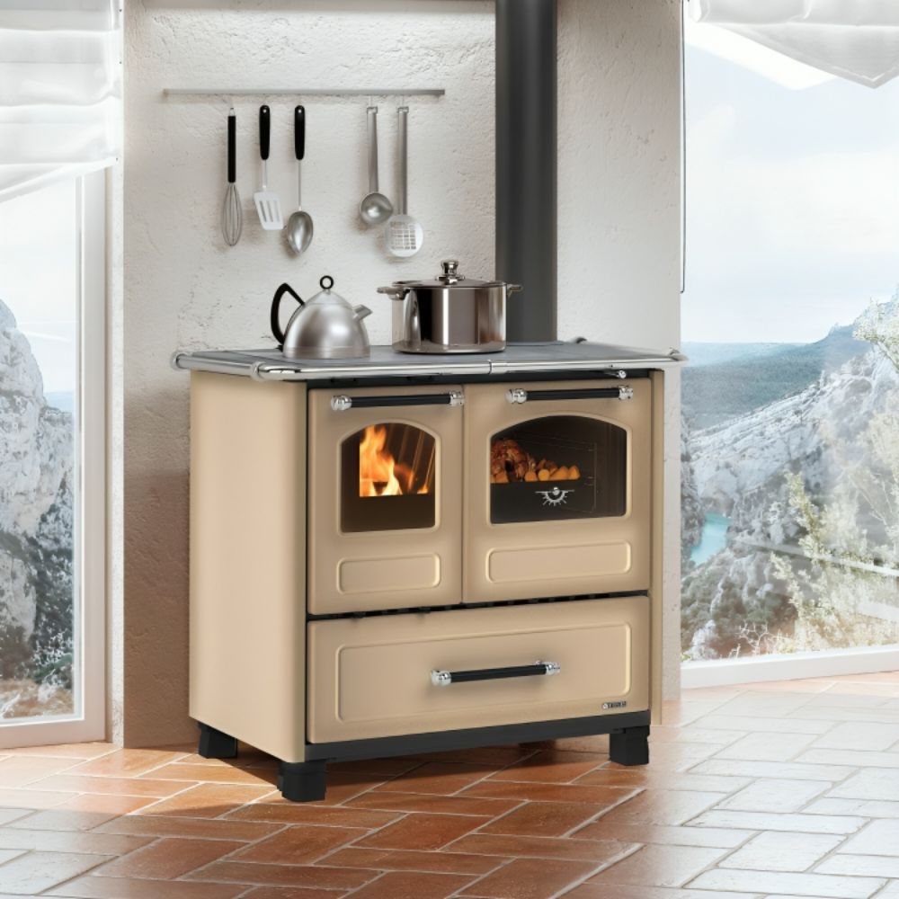 Италианска готварска печка на дърва La Nordica Family 4.5 кафява, 7.5kW | Италиански камини и печки на дърва |  |