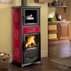 Италианска камина на дърва с фурна La Nordica Rossella Plus Forno Evo червена, 9.1kW | Италиански камини и печки на дърва |  |