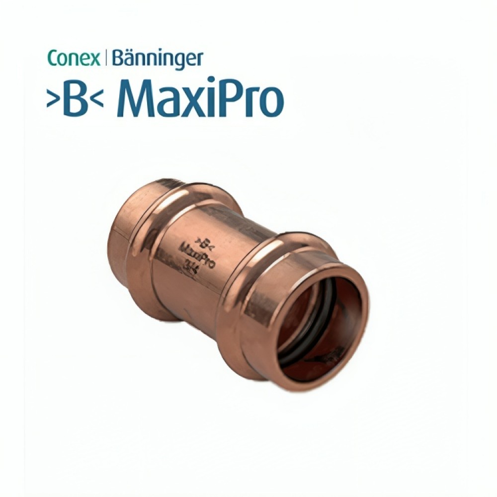 Муфа Conex Banninger 3/8", медни прес фитинги за климатизация | Медни фитинги за климатици | Материали за монтаж на климатици |