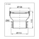 Прав преходник за тоалетна чиния PP, Ф110 | Сифони за тоалетна | Сифони |