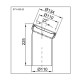 Преходник коляно PP за тоалетна чиния 22°, Ф110 L-225MM | Сифони за тоалетна | Сифони |