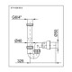 Тръбен сифон за мивка PP Ф50*6/4", без витло | Сифони за мивка | Сифони |