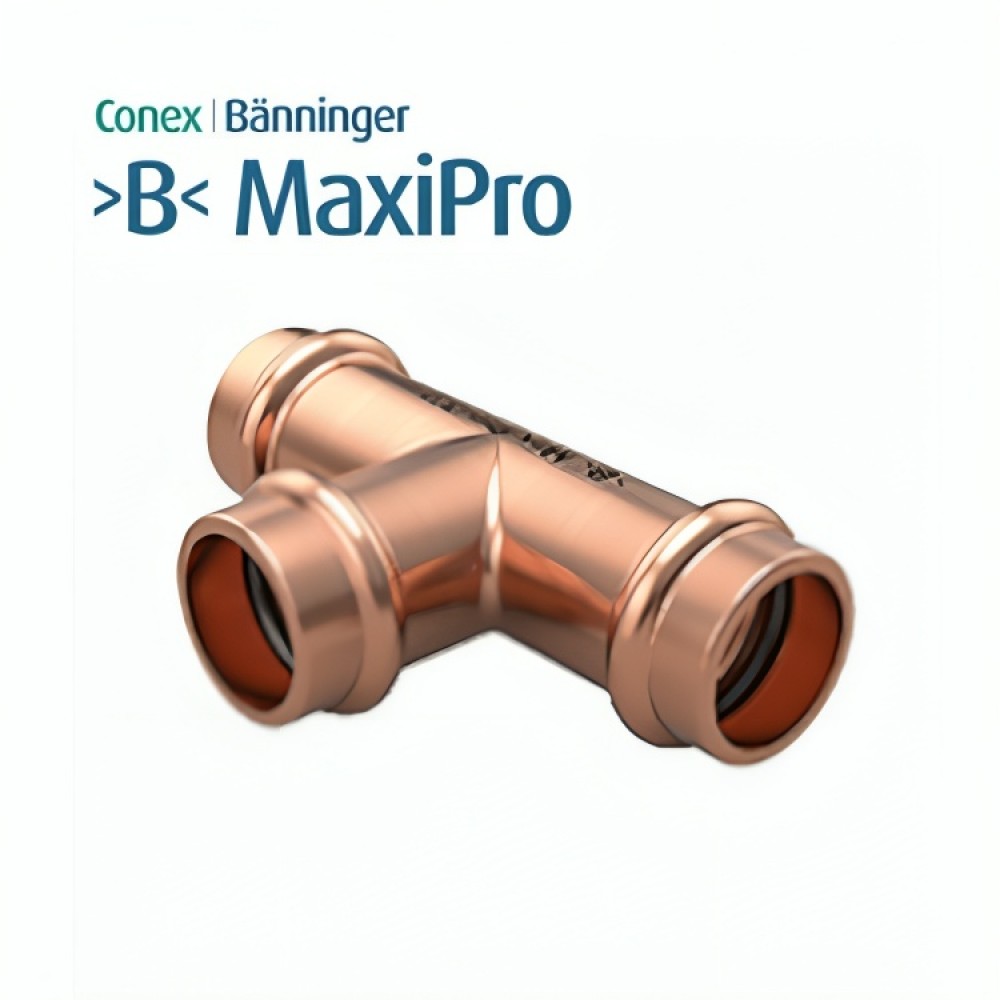 Тройник Conex Banninger 1/2", медни прес фитинги за климатизация | Медни фитинги за климатици | Материали за монтаж на климатици |